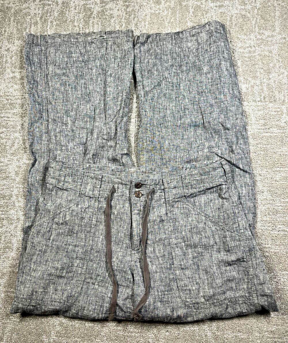 Patagonia Womens Gray Hemp Cotton Relaxed Straight Leg Pants Size 8